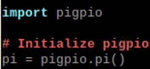 pigpio instantiation